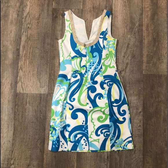 Lilly Pulitzer Janice Shift Dress sz 2 - Picture 2 of 6
